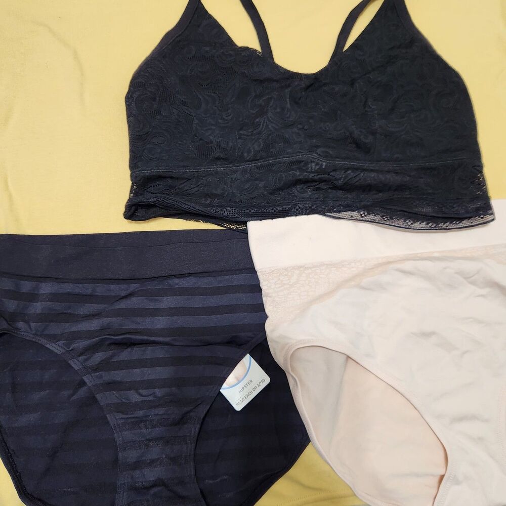 Jockey And Warners Panties And Maidenform Bralette Size XL 3pcs!!